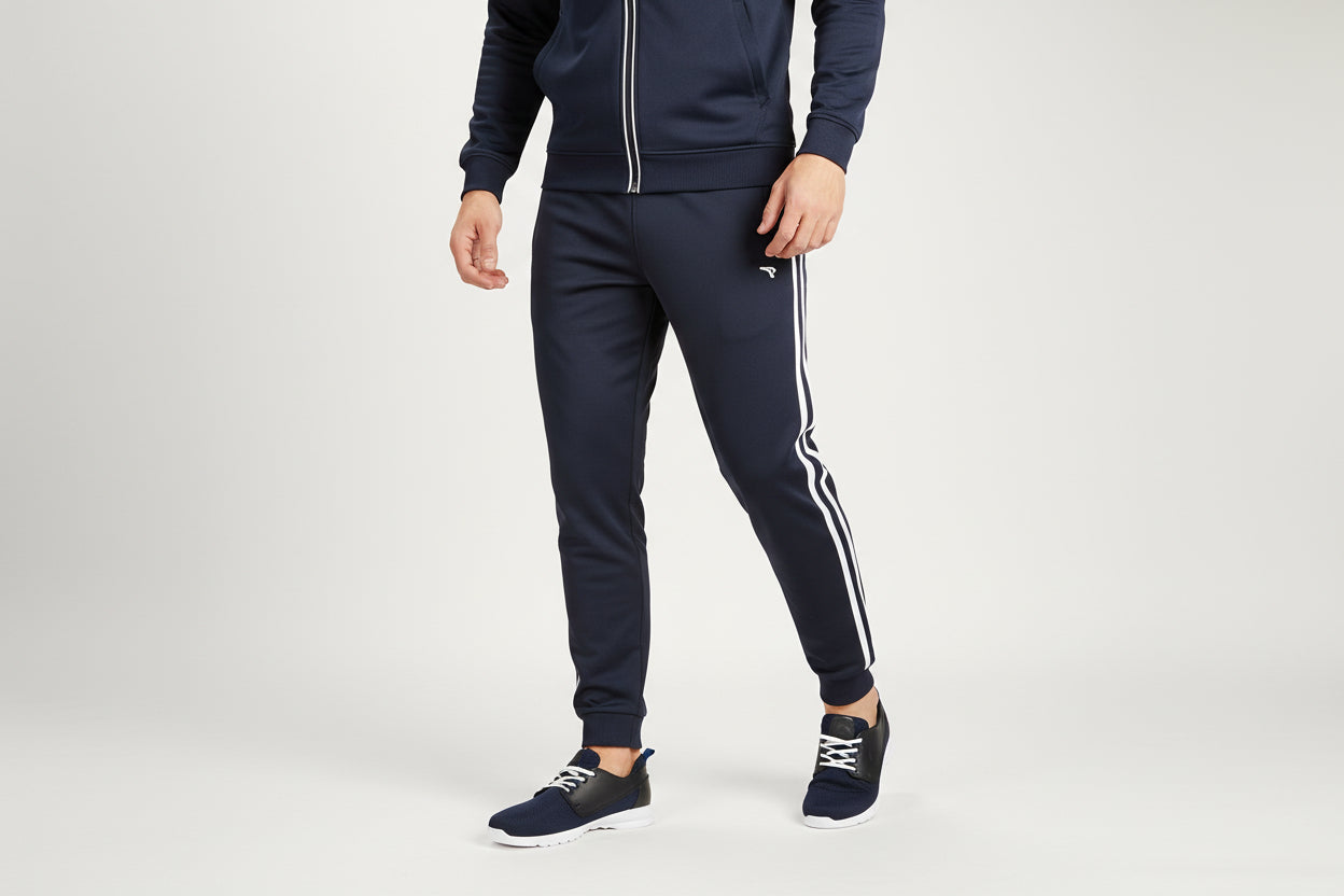 Tenis Hombre 085 Malla Azul Marino con Cintas