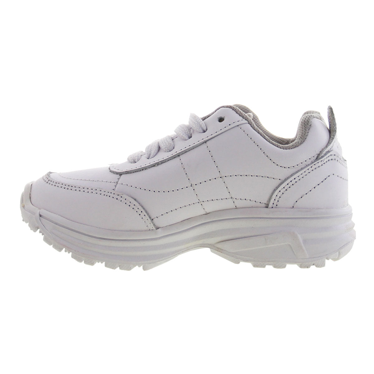 Tenis Escolar 121 Piel Blanca