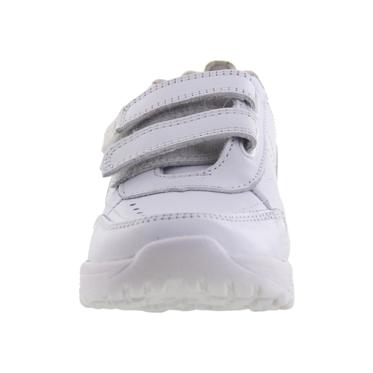 Tenis Escolar Unisex 126 Piel Blanca doble Velcro