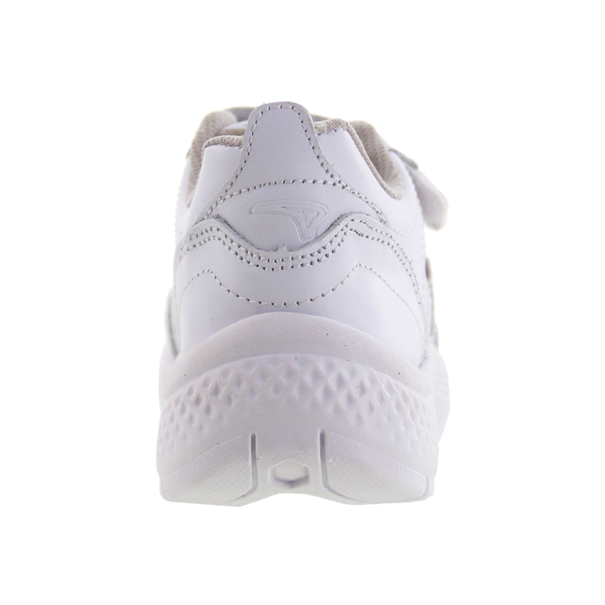 Tenis Escolar Unisex 126 Piel Blanca doble Velcro