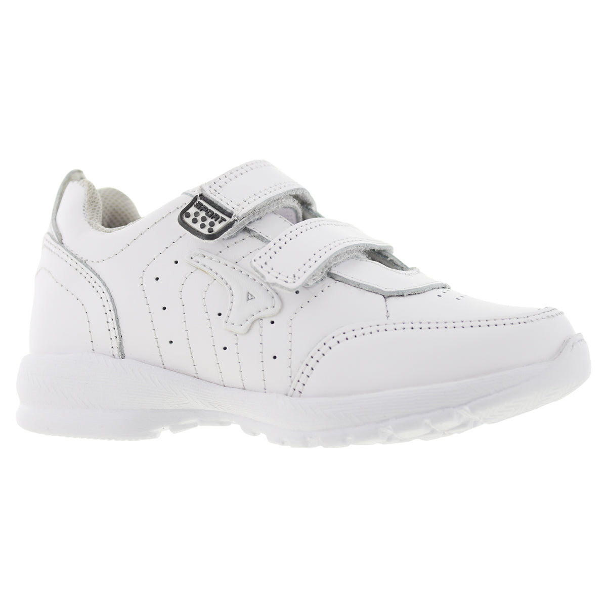 Tenis Escolar 127 Piel Blanco