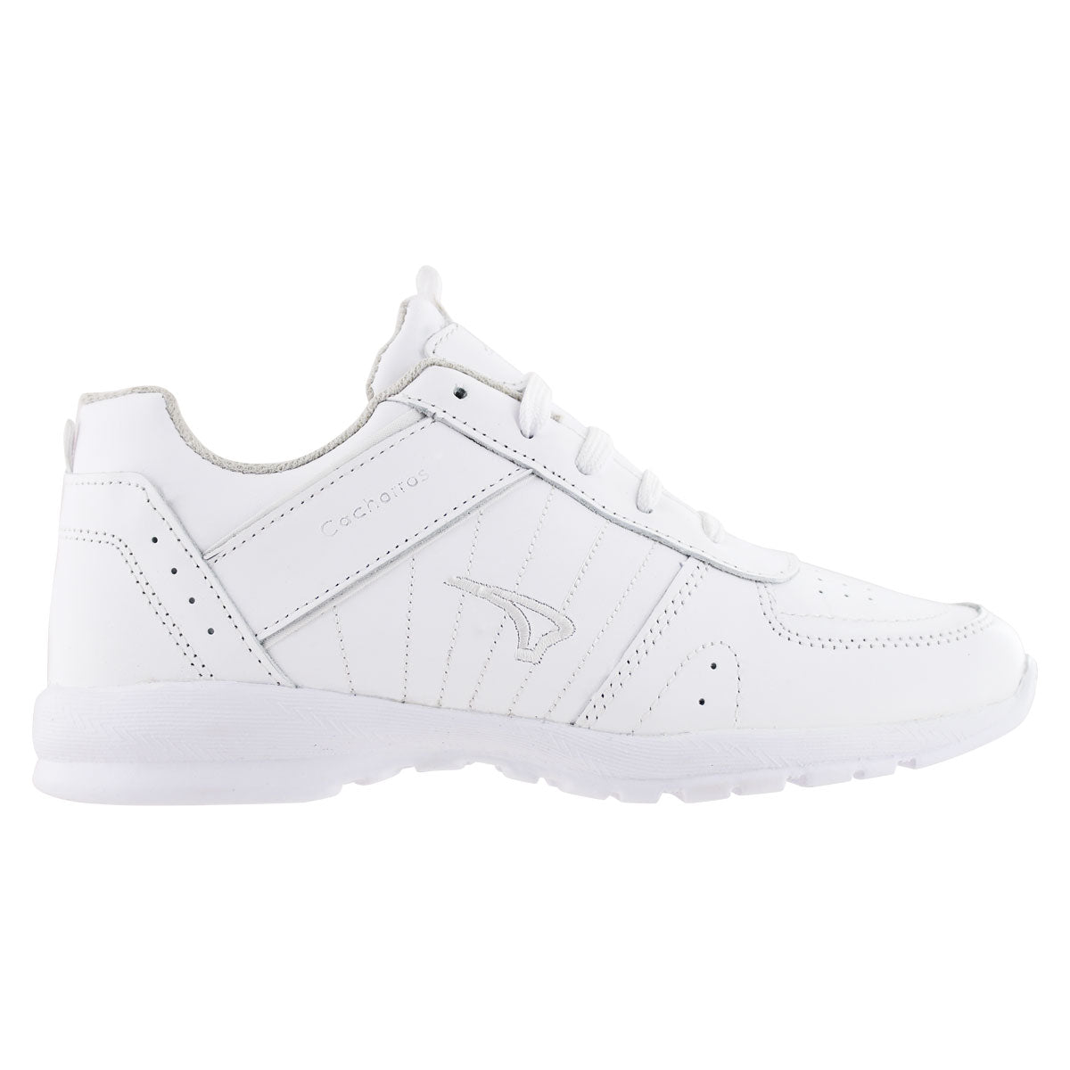 Tenis Escolar 170 Piel Blanco