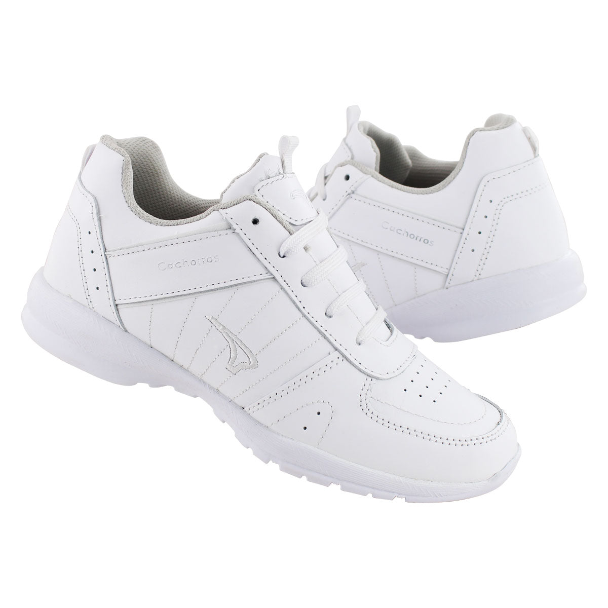 Tenis Escolar 170 Piel Blanco