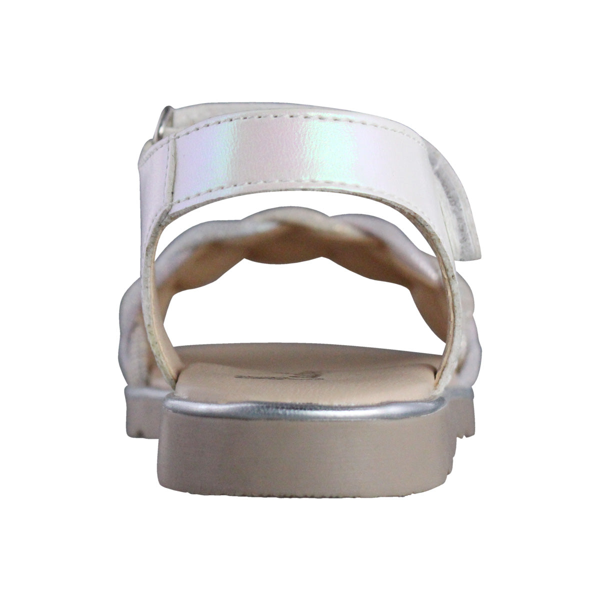 Sandalia Niña 20404 Beige Nacarado con Trenza