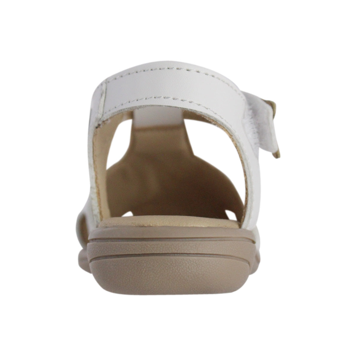 Sandalia Niña 20426 Piel Blanca con Mariposas