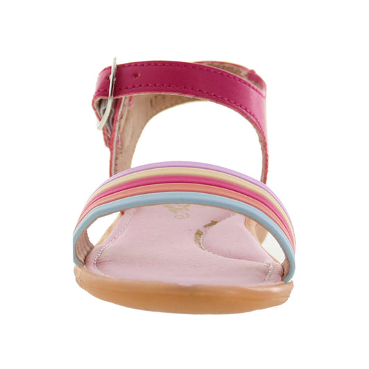 Sandalia Niña 20606 Rosa Multicolor con Hebilla