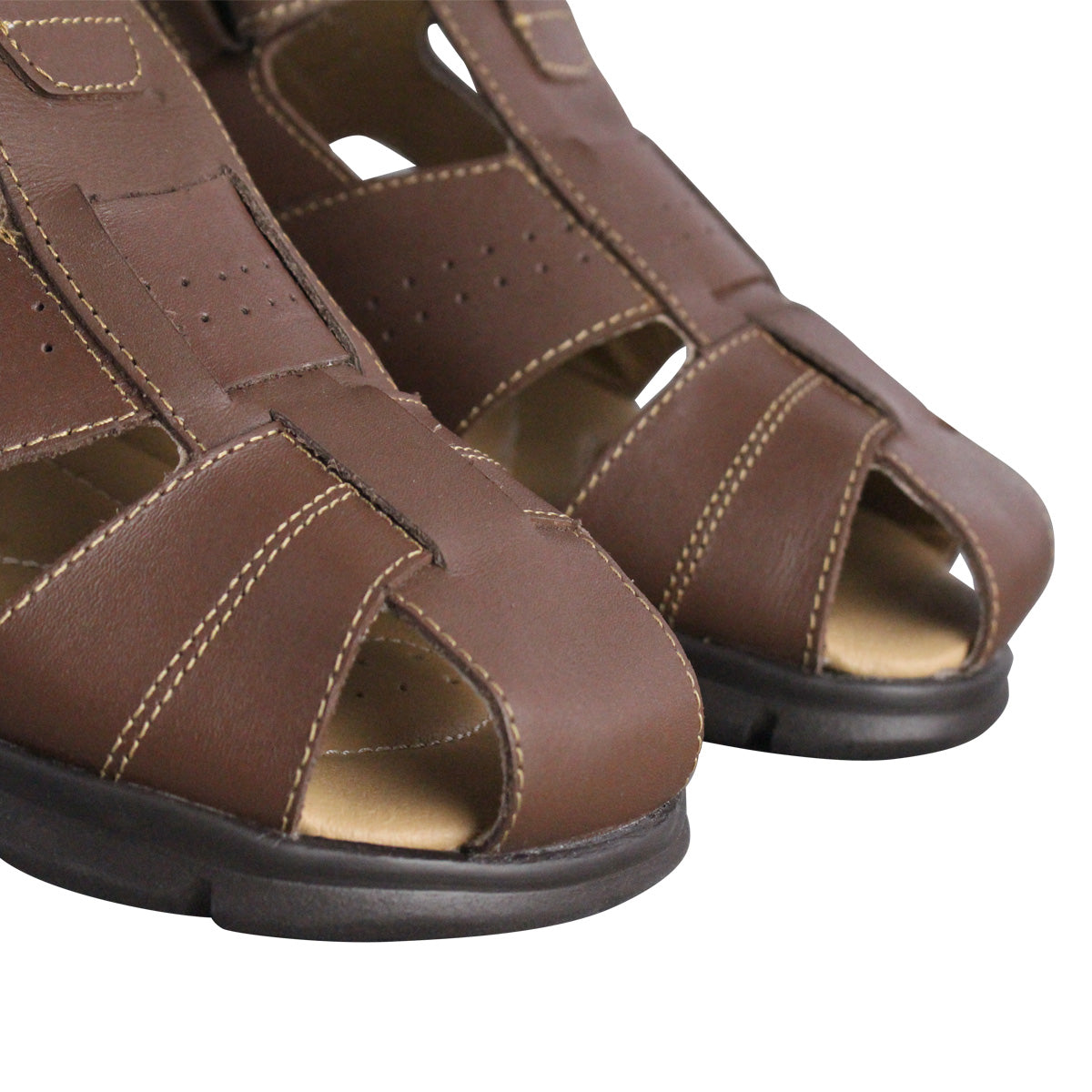 Sandalia Hombre 2666 Piel Café