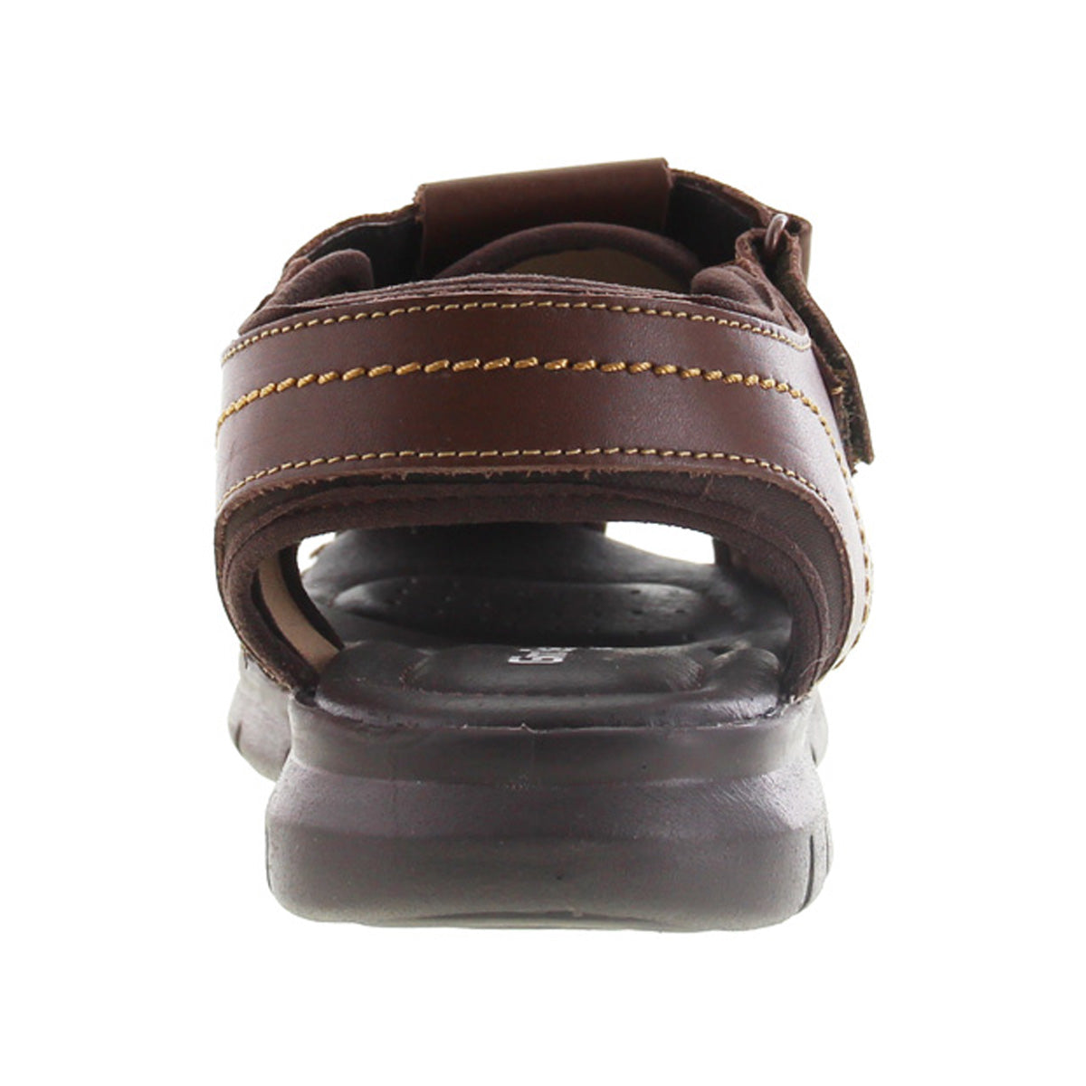 Sandalia Hombre 2880 Piel Café con Velcro