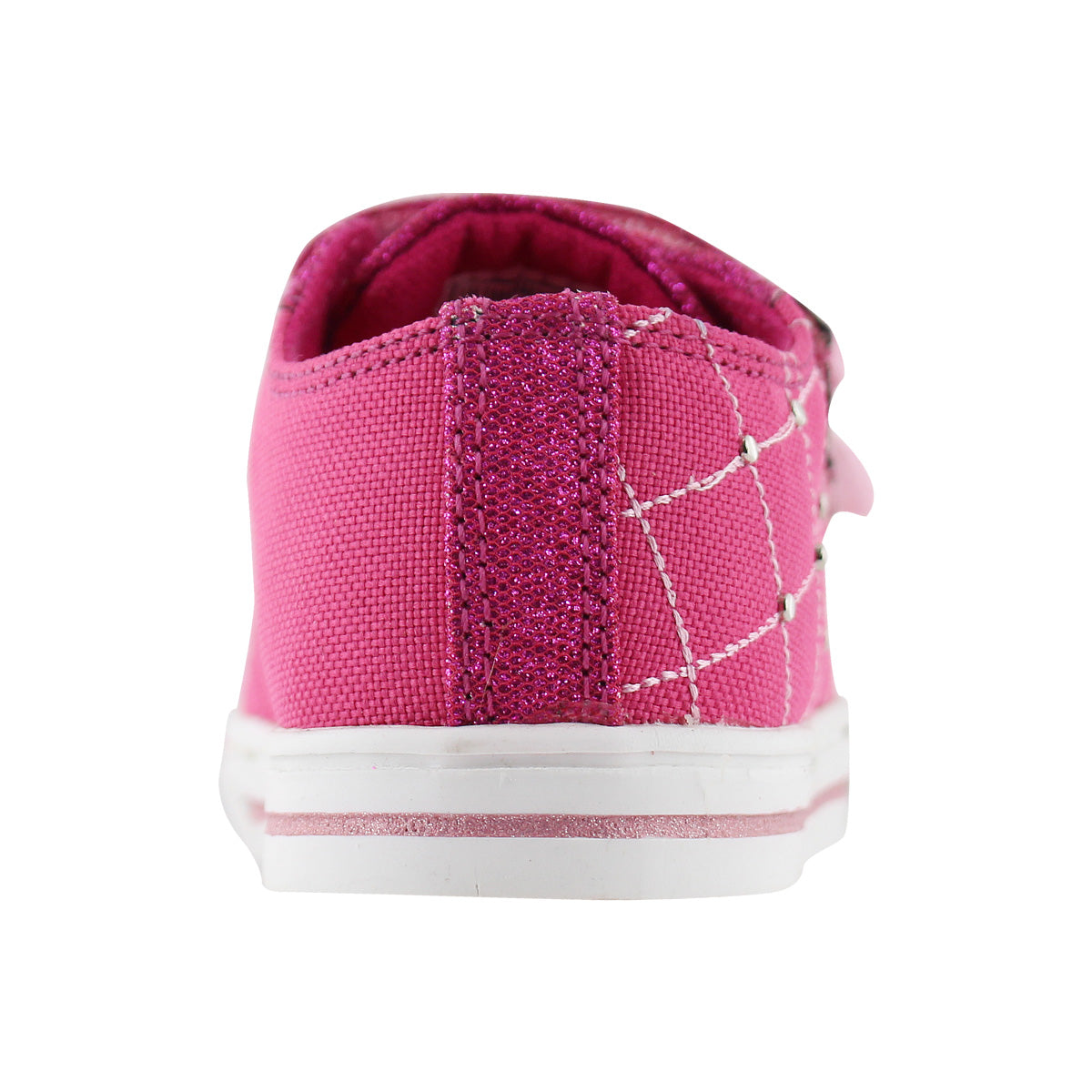 Tenis Niña 306 Rosa Mexicano con Moño y Brillos