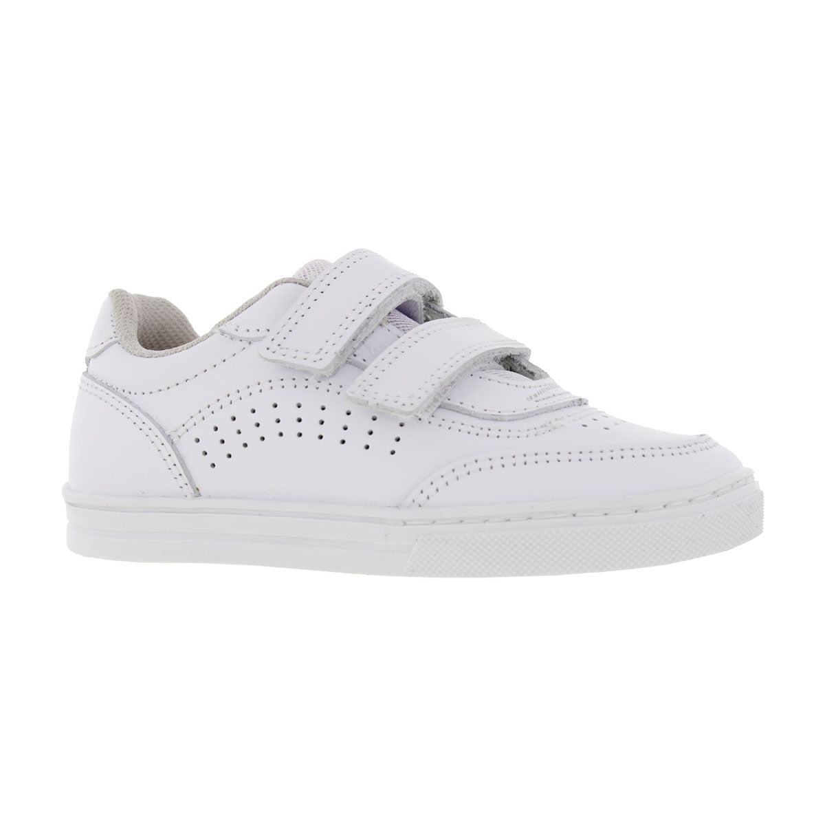 Tenis Escolar 32072 Piel Blanco