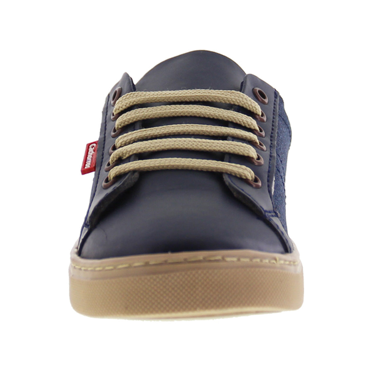 Tenis Niño 32132 Lona Marino con Cintas