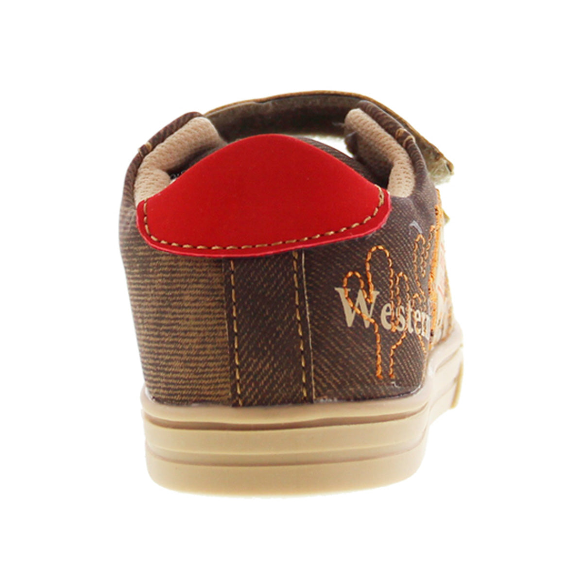 Tenis Niño 32171 Café doble Velcro