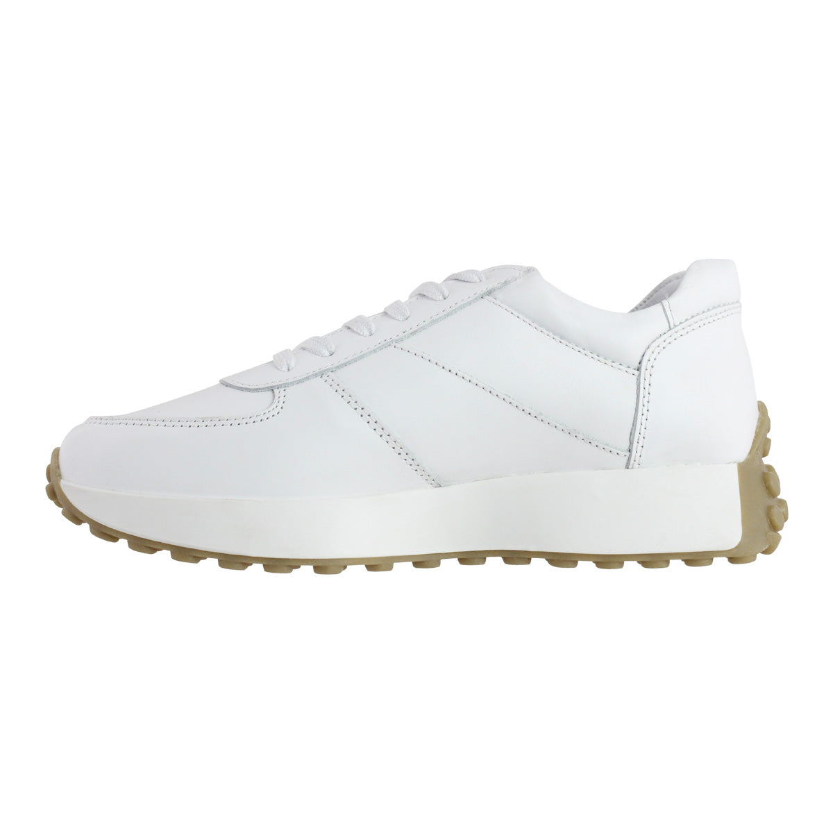 Tenis Dama 35000 Piel Blanca