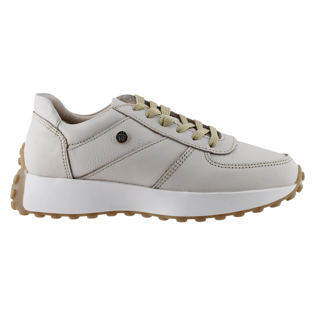 Tenis Dama 35000 Davina Piel Marfil