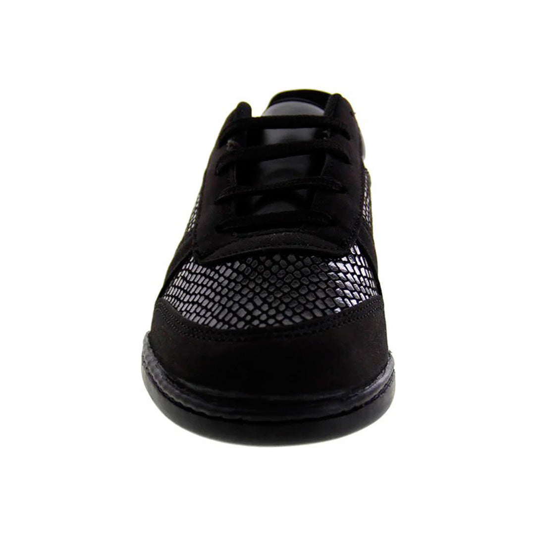 Tenis Niña 3663 Negro con Charol Negro