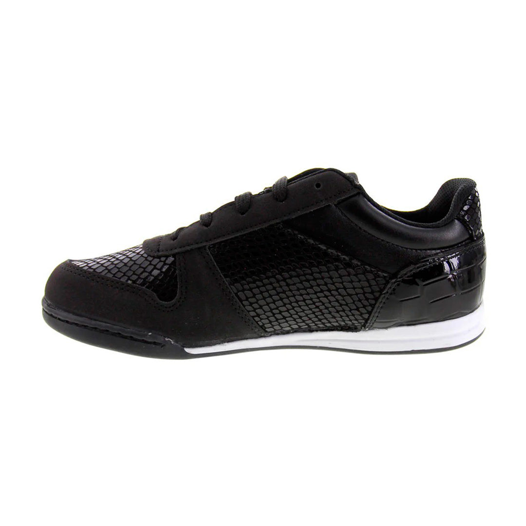 Tenis Niña 3663 Negro con Charol Negro
