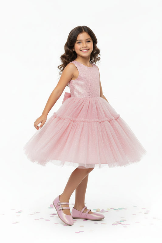 Balerina Casual Niña 3825 Rosa doble Hebilla