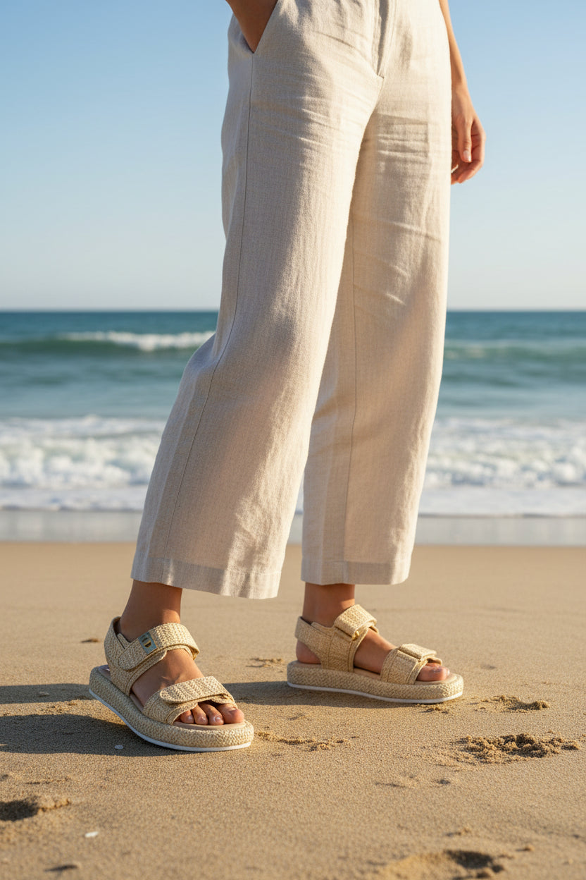 Sandalia Mujer 4827 Davina Yute doble Velcro