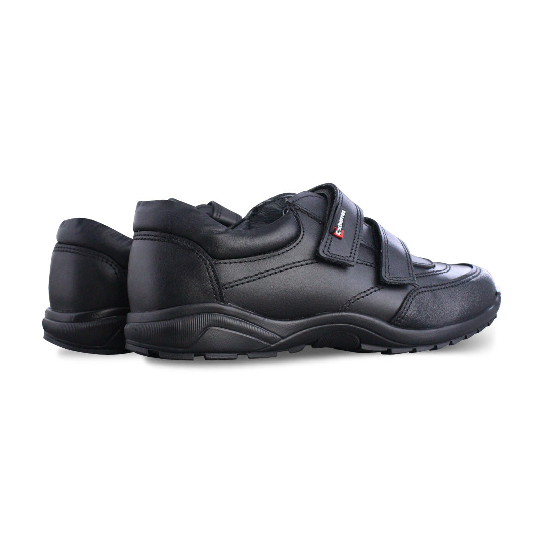Zapato Escolar Niño 50070 Piel Negro Doble Velcro