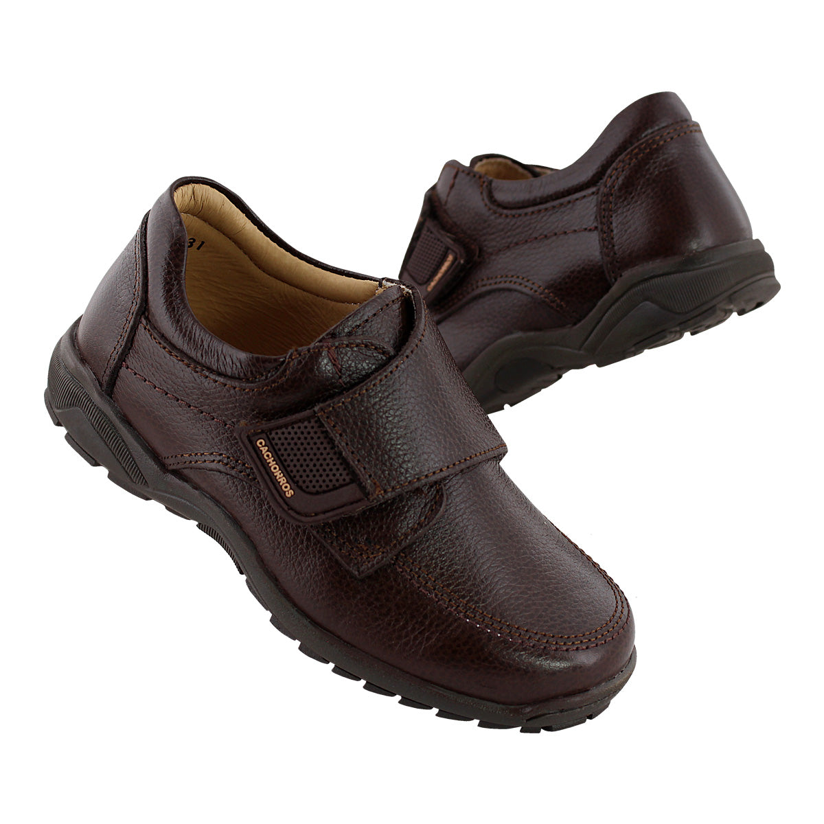 Zapato Escolar Niño 50110 Piel Café