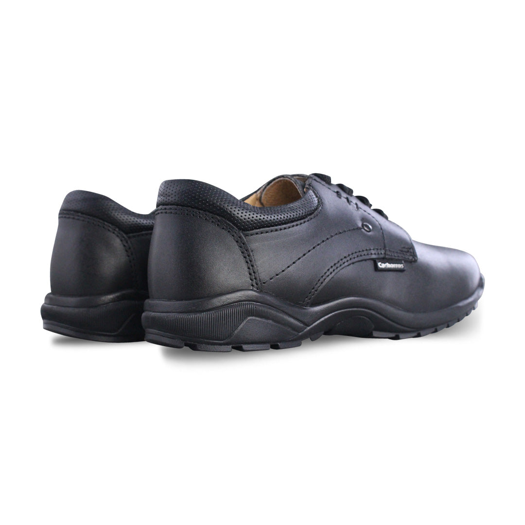 Zapato Escolar Niño 5030 Piel Negra Agujetas