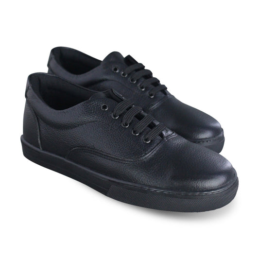 Zapato Niño 523 Piel Negro con Agujetas