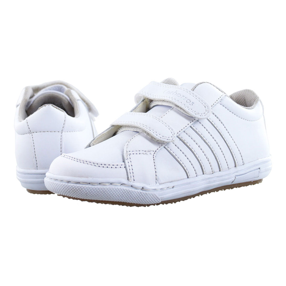 Tenis Escolar 594 Piel blanca