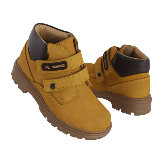 Bota Mediana Niño 6135 Piel Oro