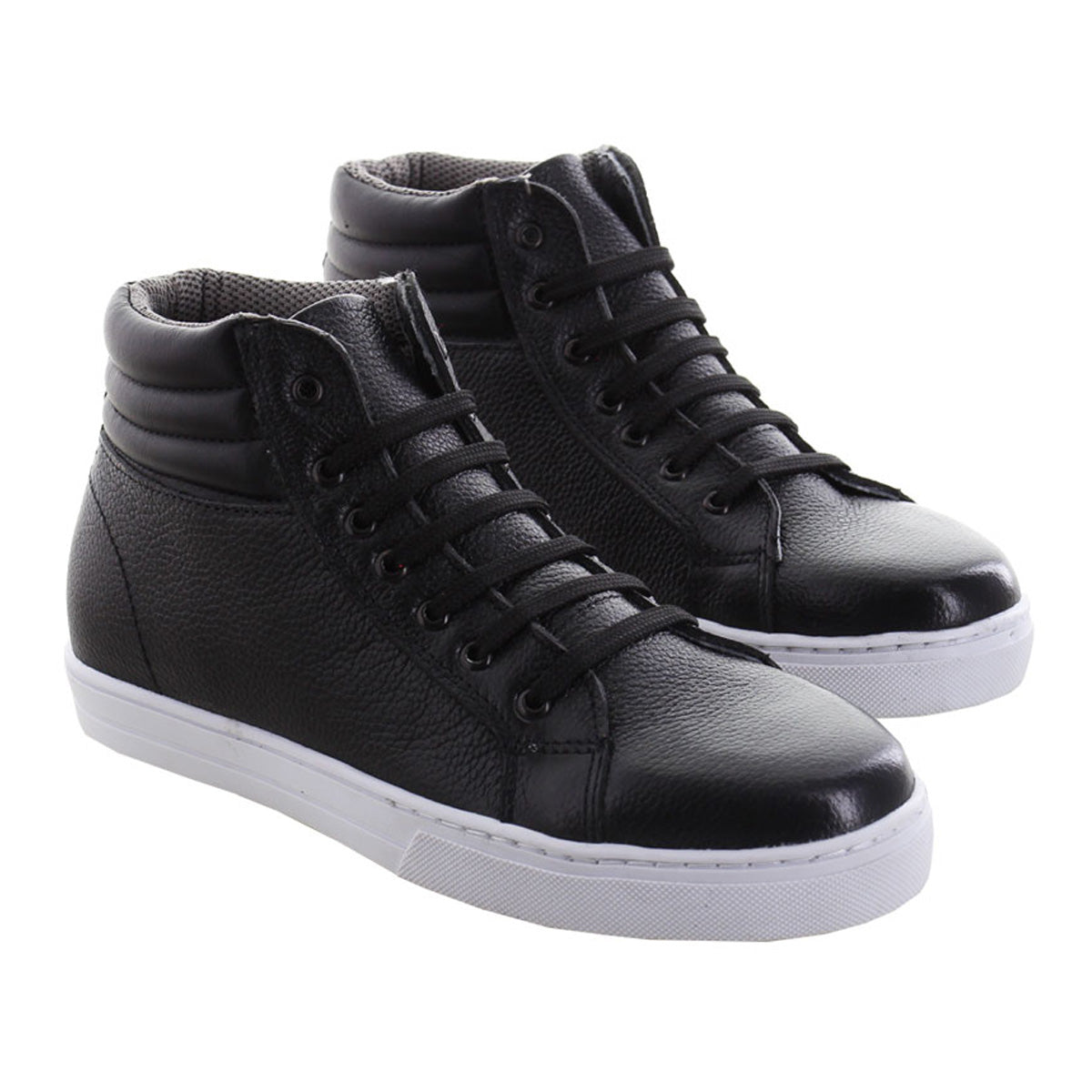 Bota Hombre 62070 Piel Negro Casuales con Agujetas