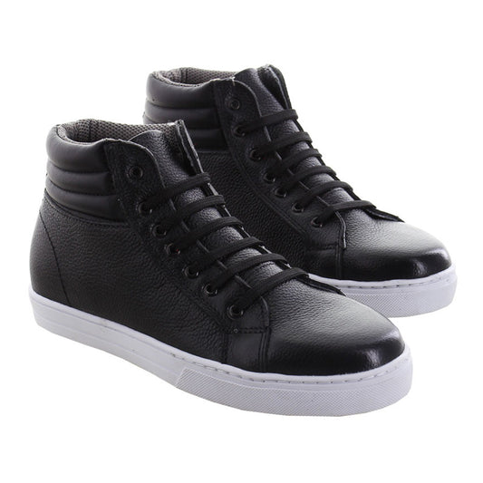 Bota Hombre 62070 Piel Negro Casuales con Agujetas