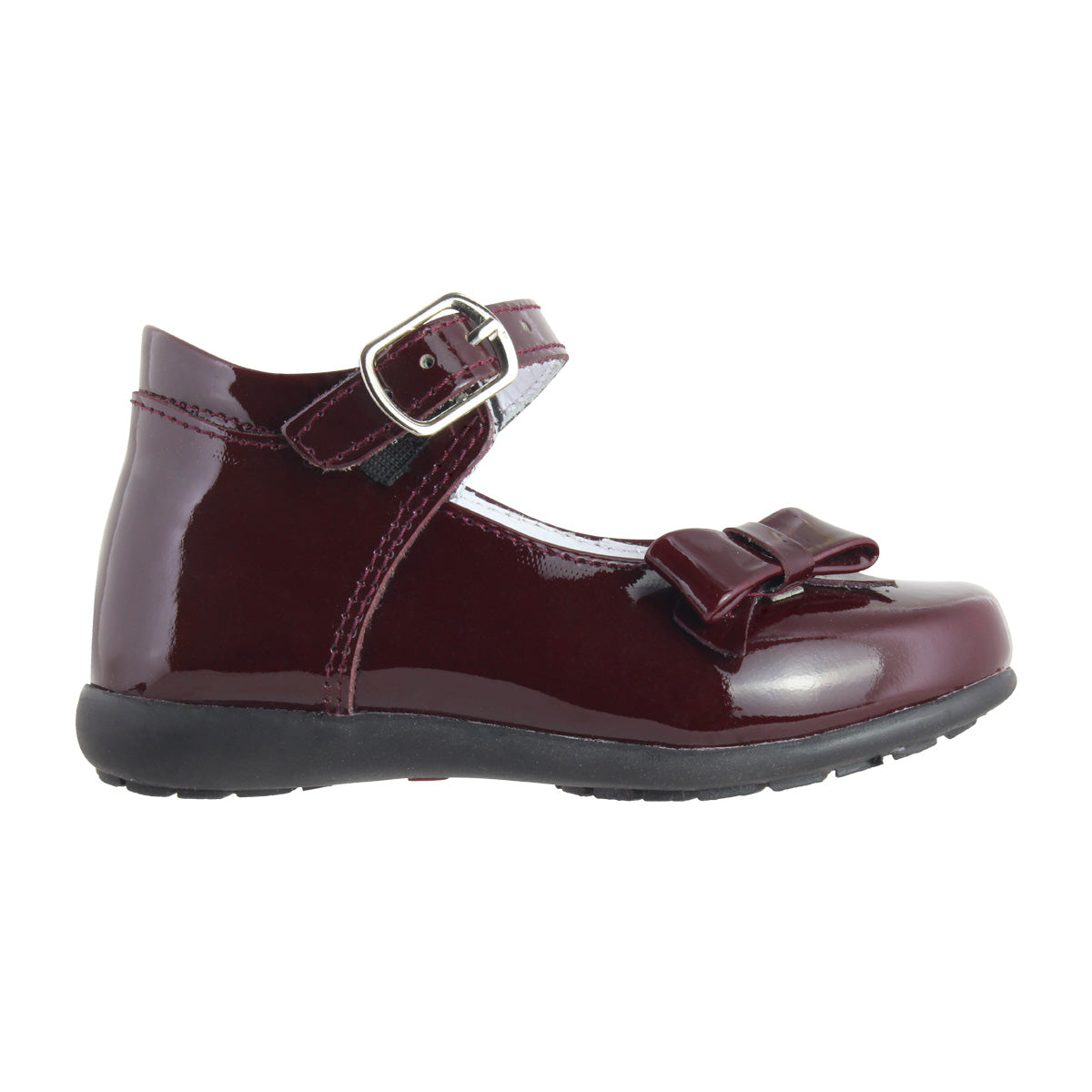 Botita Niña 6404 Charol Piel Vino