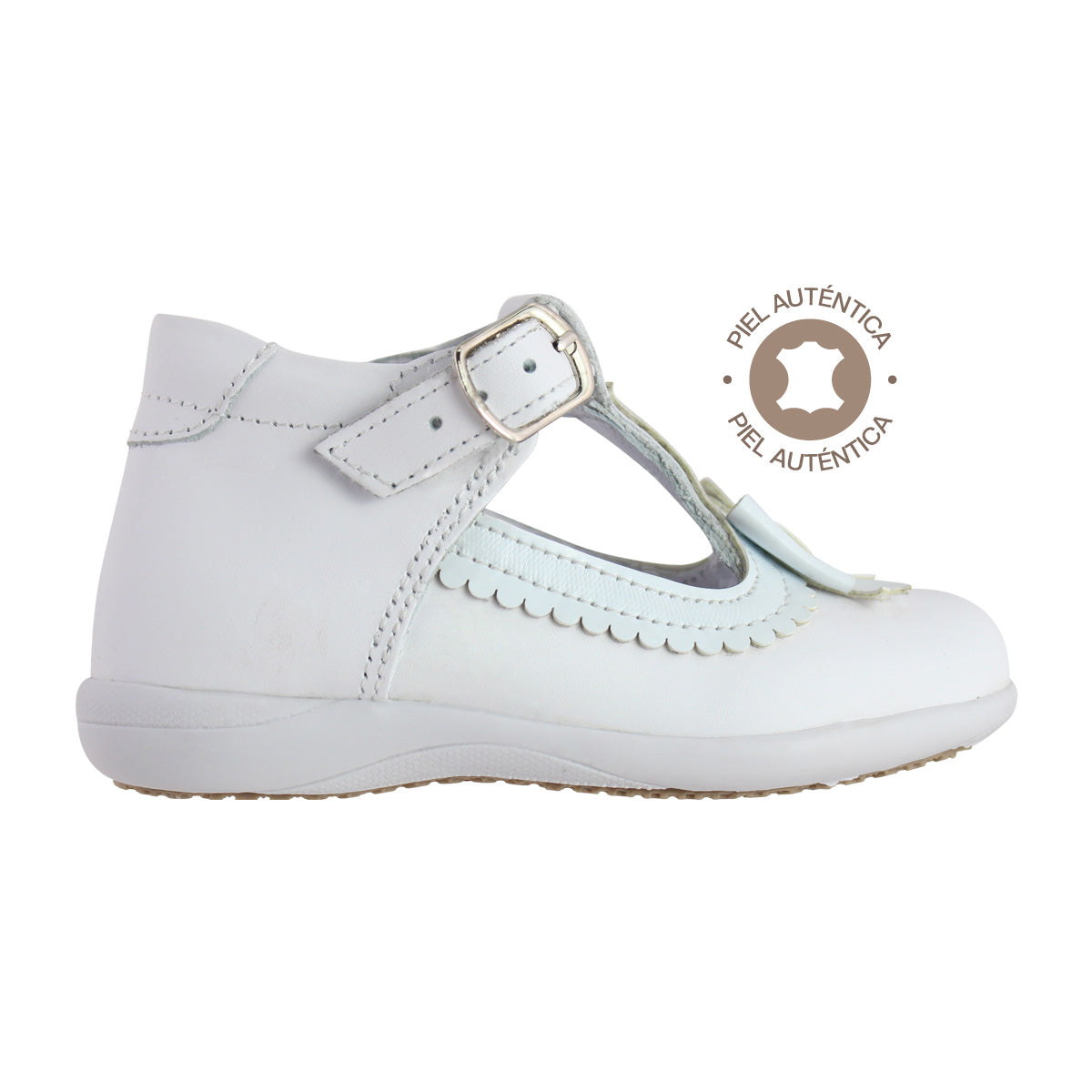 Botita Niña 6727 Piel Blanca