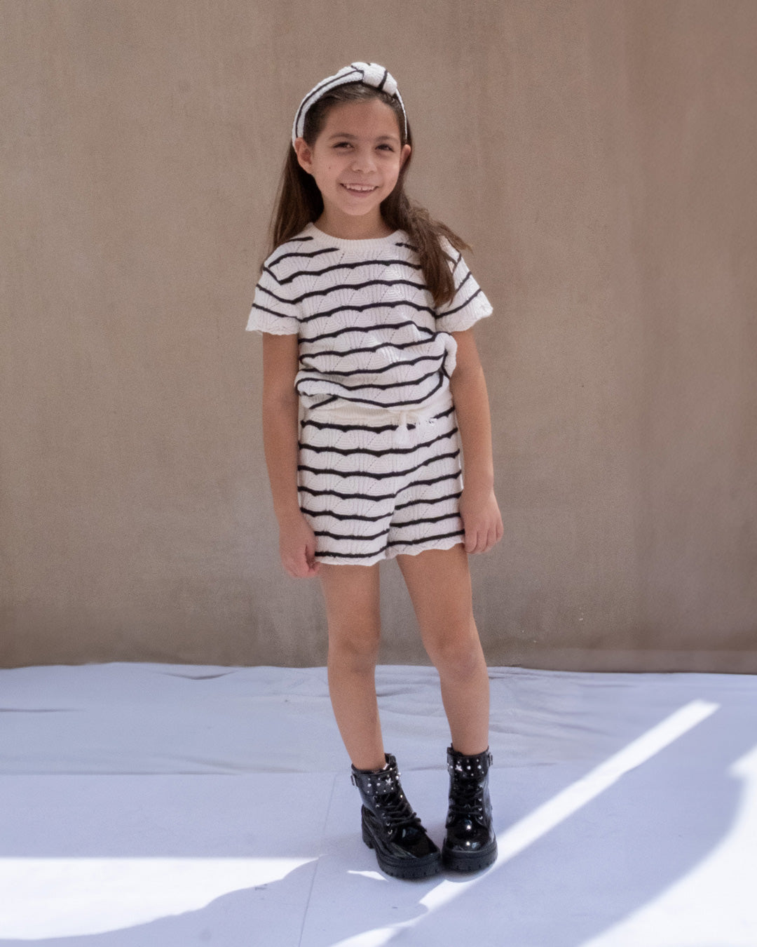 Botín Niña 72047 Charol Negro