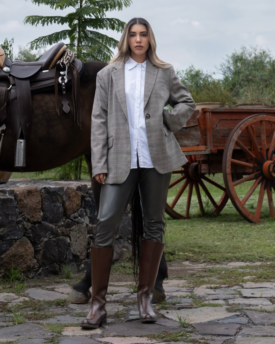 Bota Alta Dama 73661 Davina Brandy Calzado Cachorros