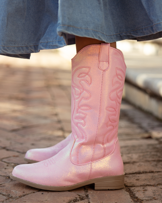 Bota Vaquera Niña 73810 Rosa con Brillos