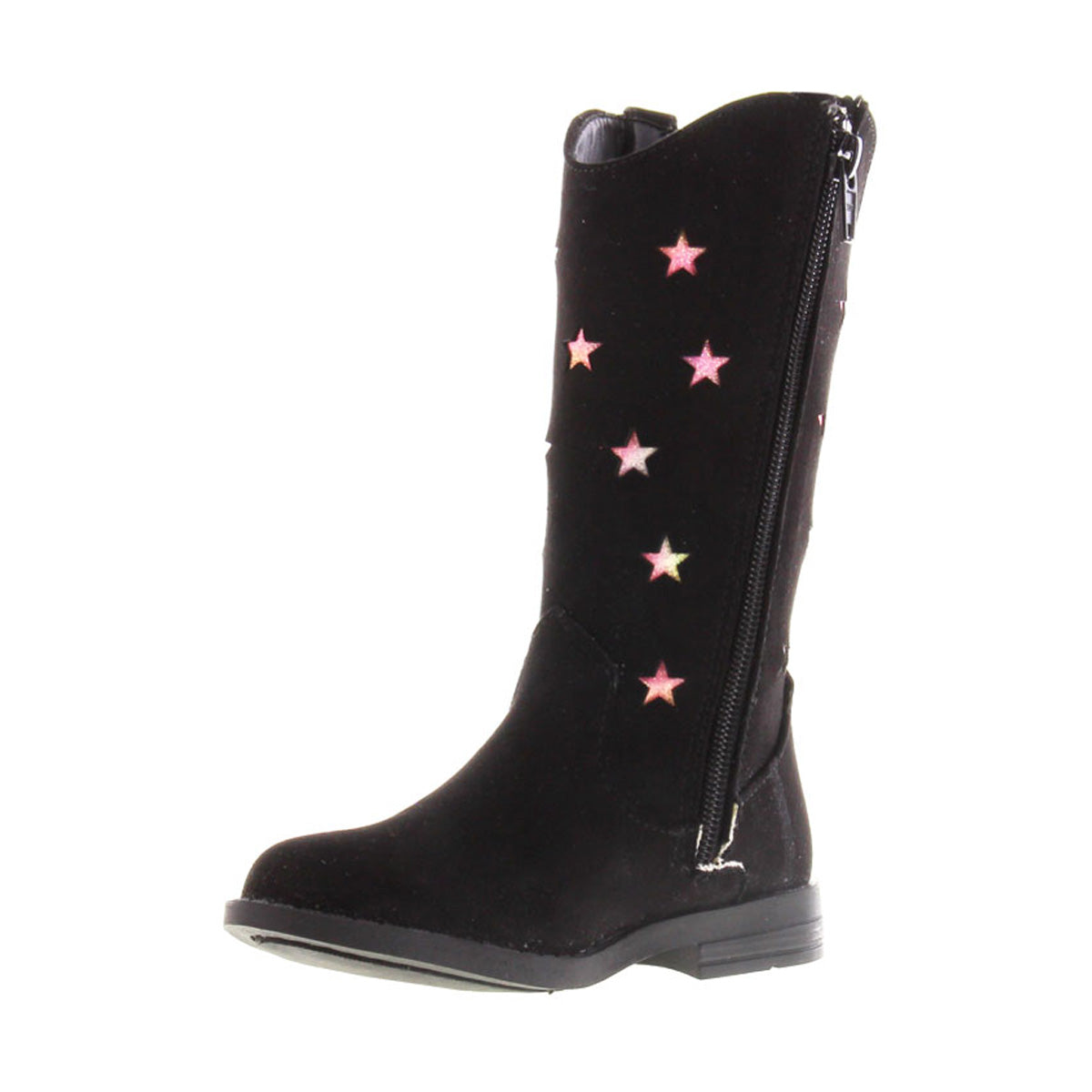 Bota Niña 73815 Negro con Estrellas en Colores