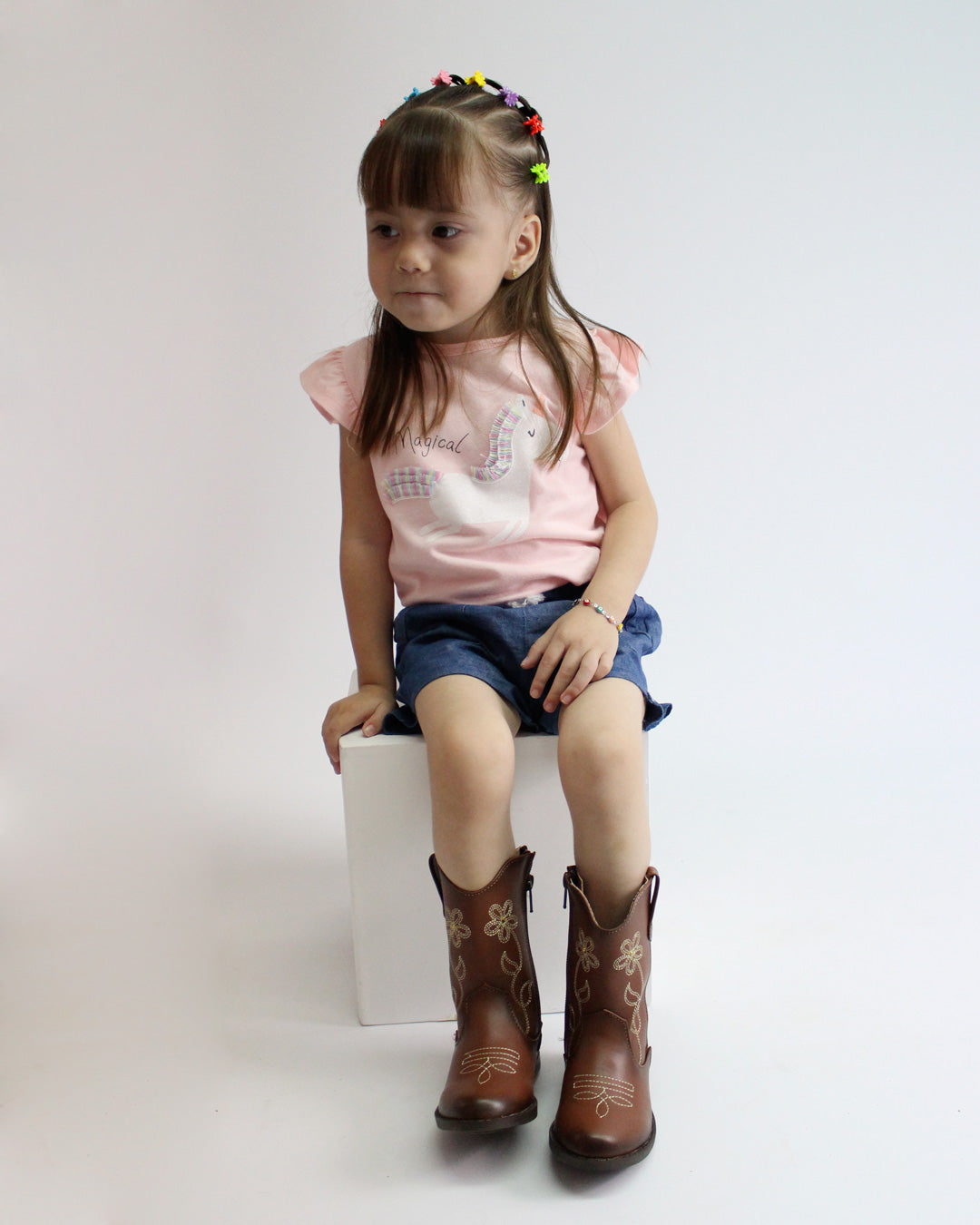 Bota Vaquera Niña 74020 Café Tanino