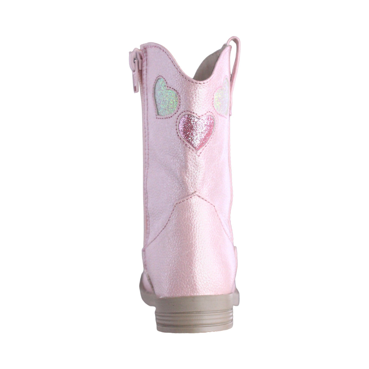 Bota Vaquera Niña 74023 Rosa con Corazones y Brillos