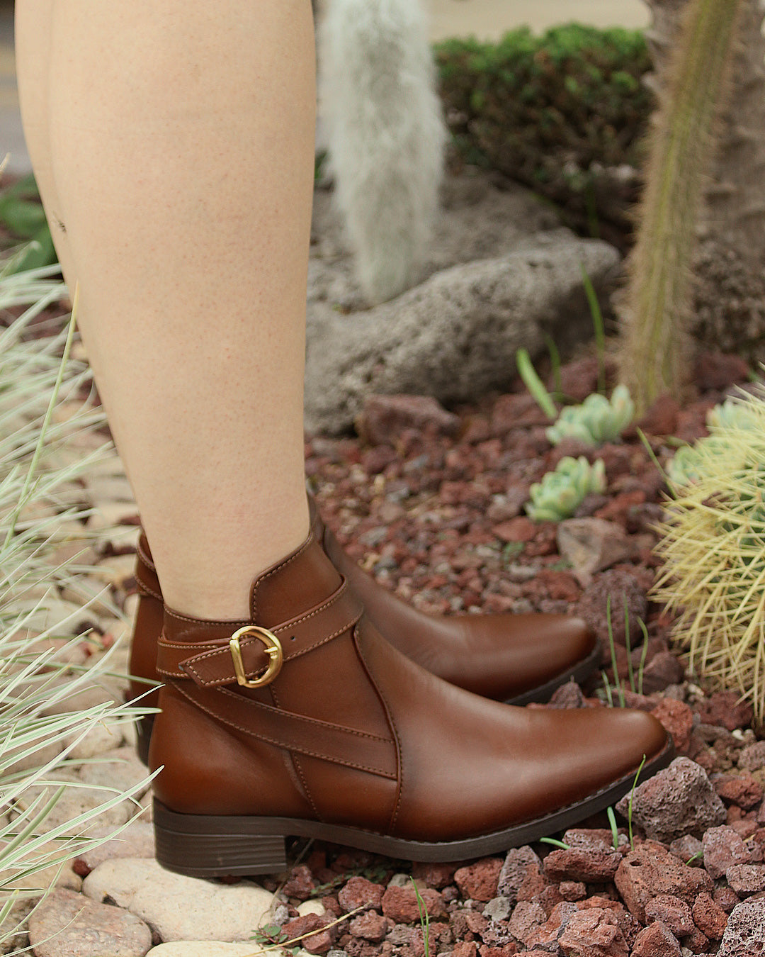 Bota Mujer 74130 Davina Piel Café