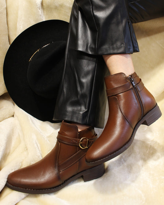 Bota Mujer 74130 Davina Piel Café