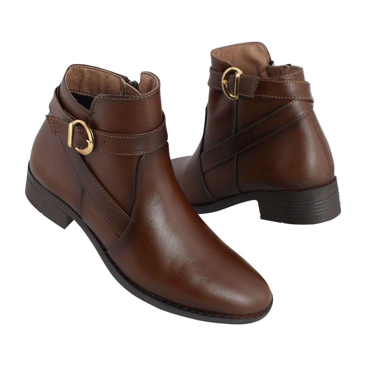 Bota Mujer 74130 Davina Piel Café