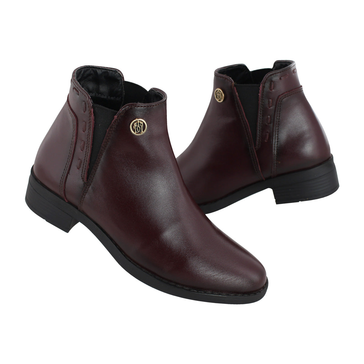 Botín 74166 Davina Piel Vino
