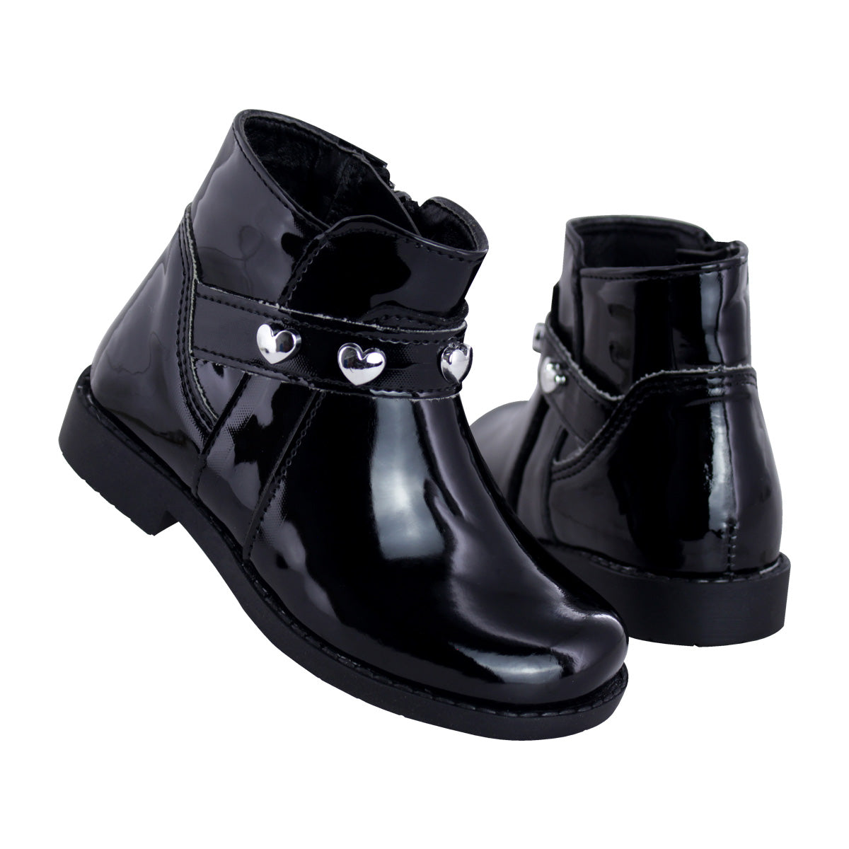 Botín Niña 7428 Charol Negro