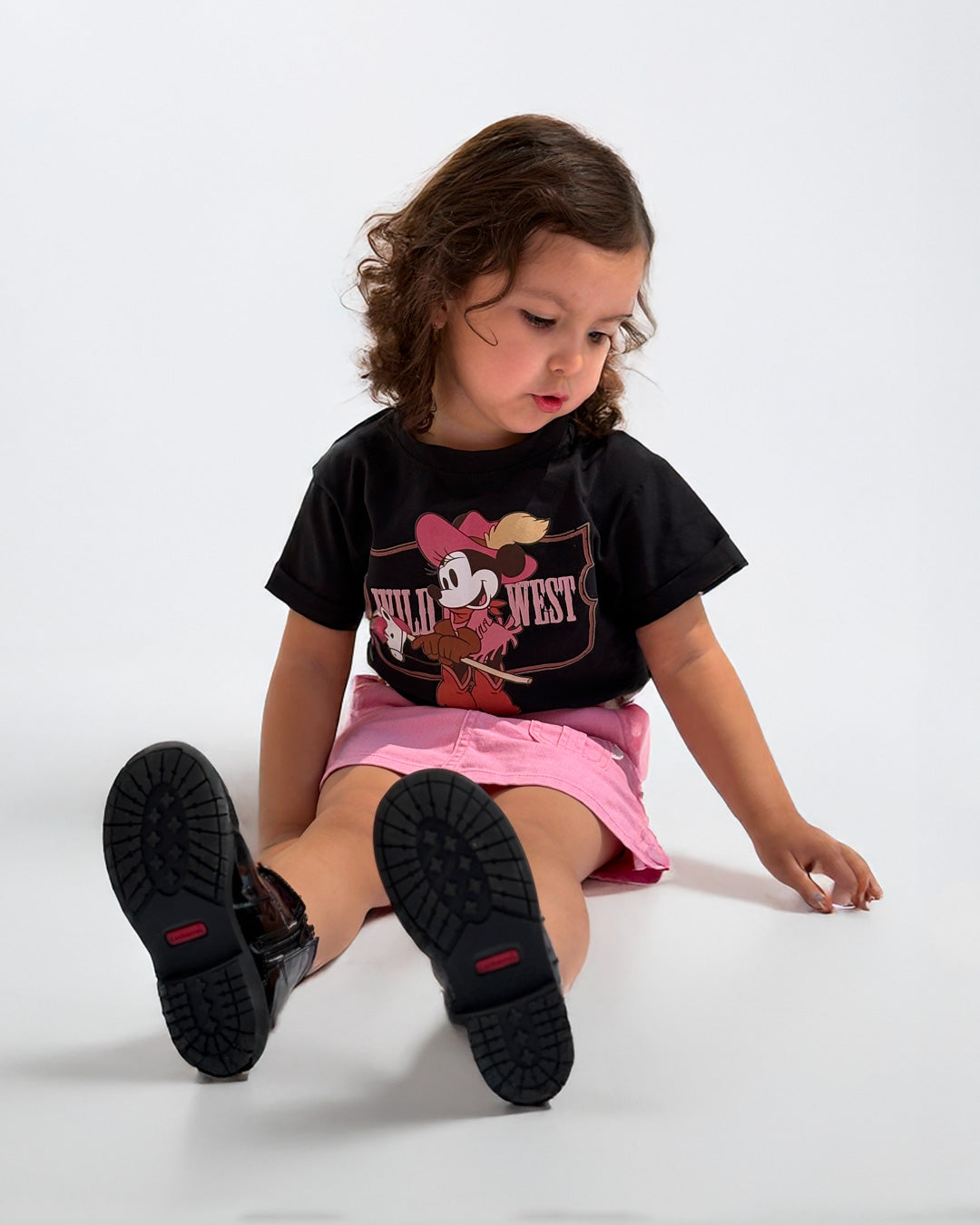 Botín Niña 7428 Charol Negro