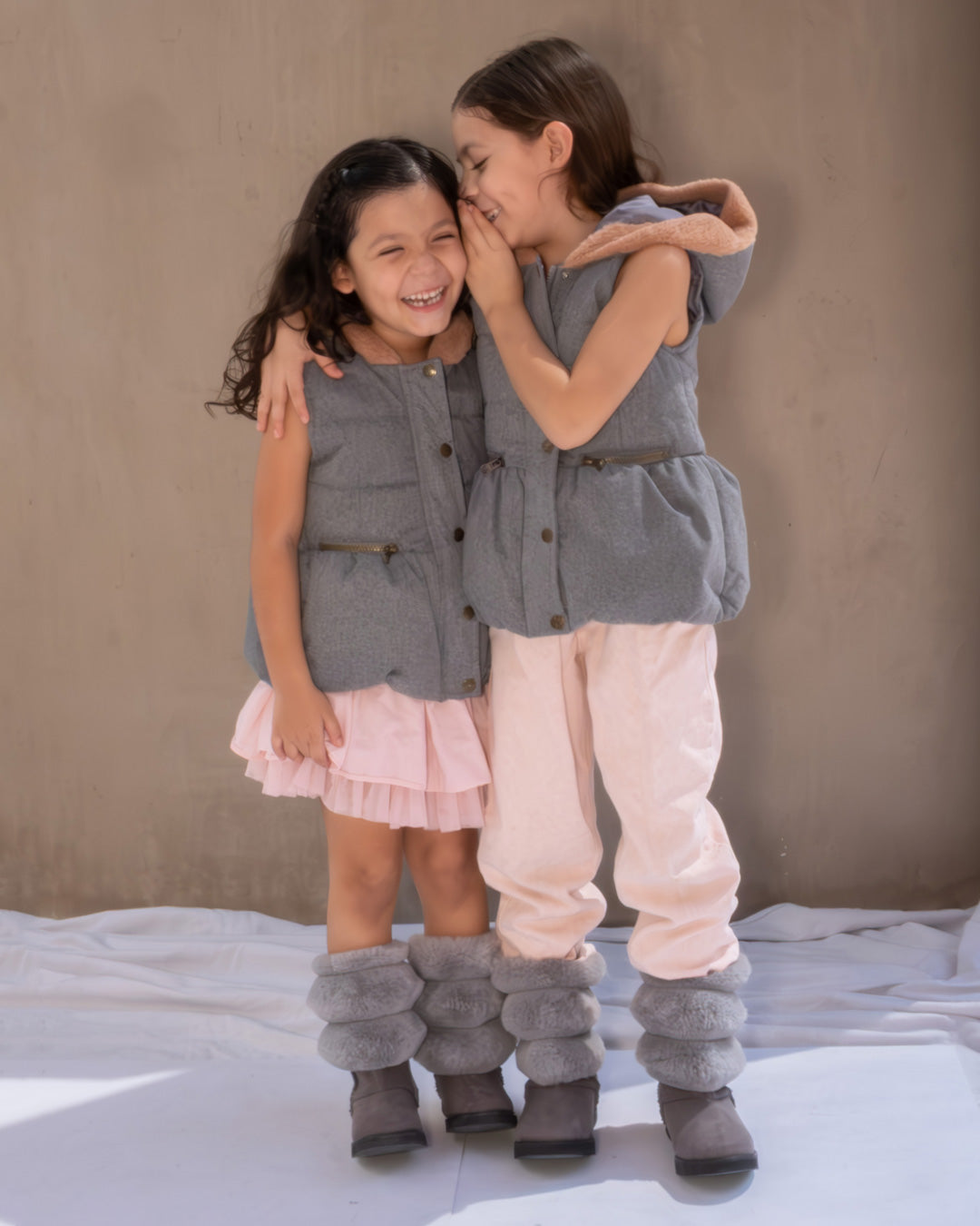 Bota Niña 7621 Gris con Peluche