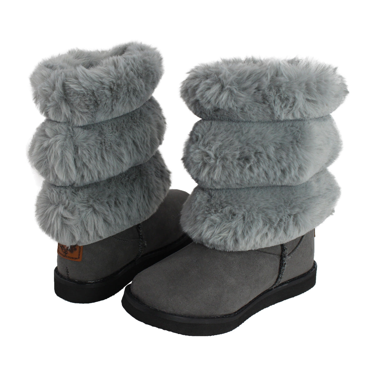 Bota Niña 7621 Gris con Peluche