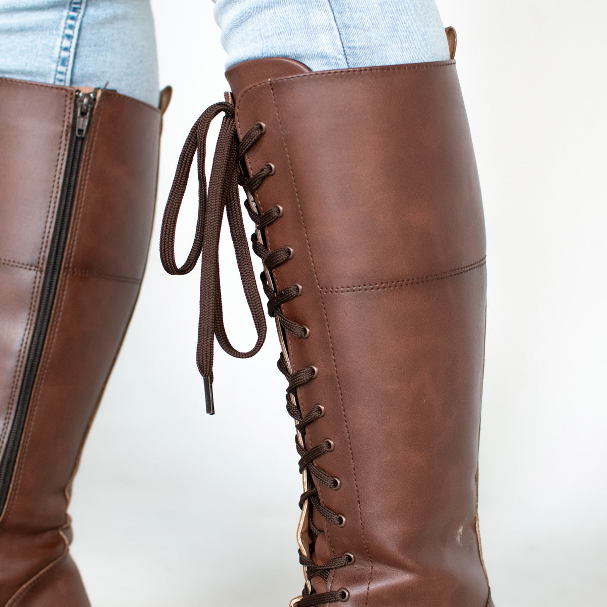 Bota Alta 85110 Davina Café Claro