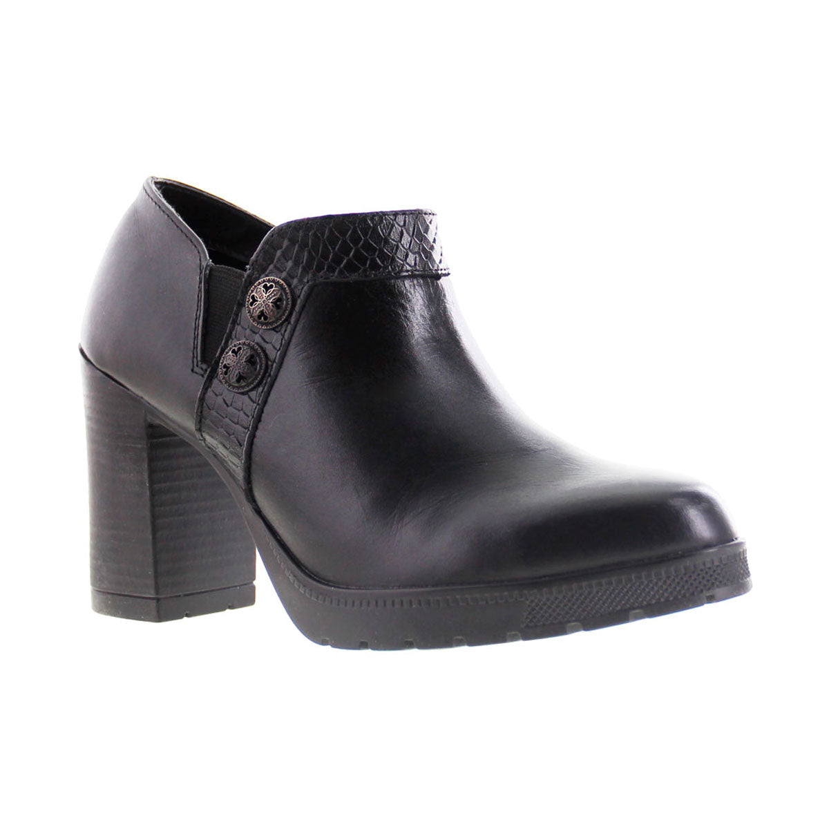 Botín Dama 90010 Davina Piel Negra