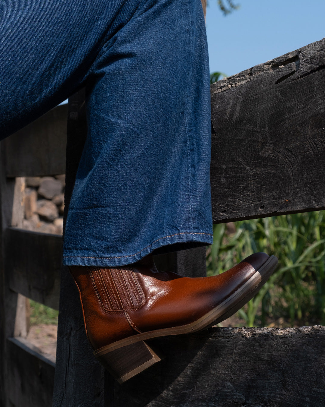 Botín Vaquero 96000 Davina Piel Café