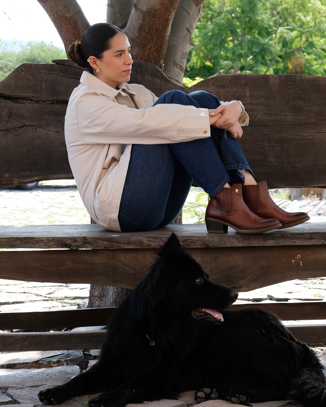 Botín Vaquero 96000 Davina Piel Café